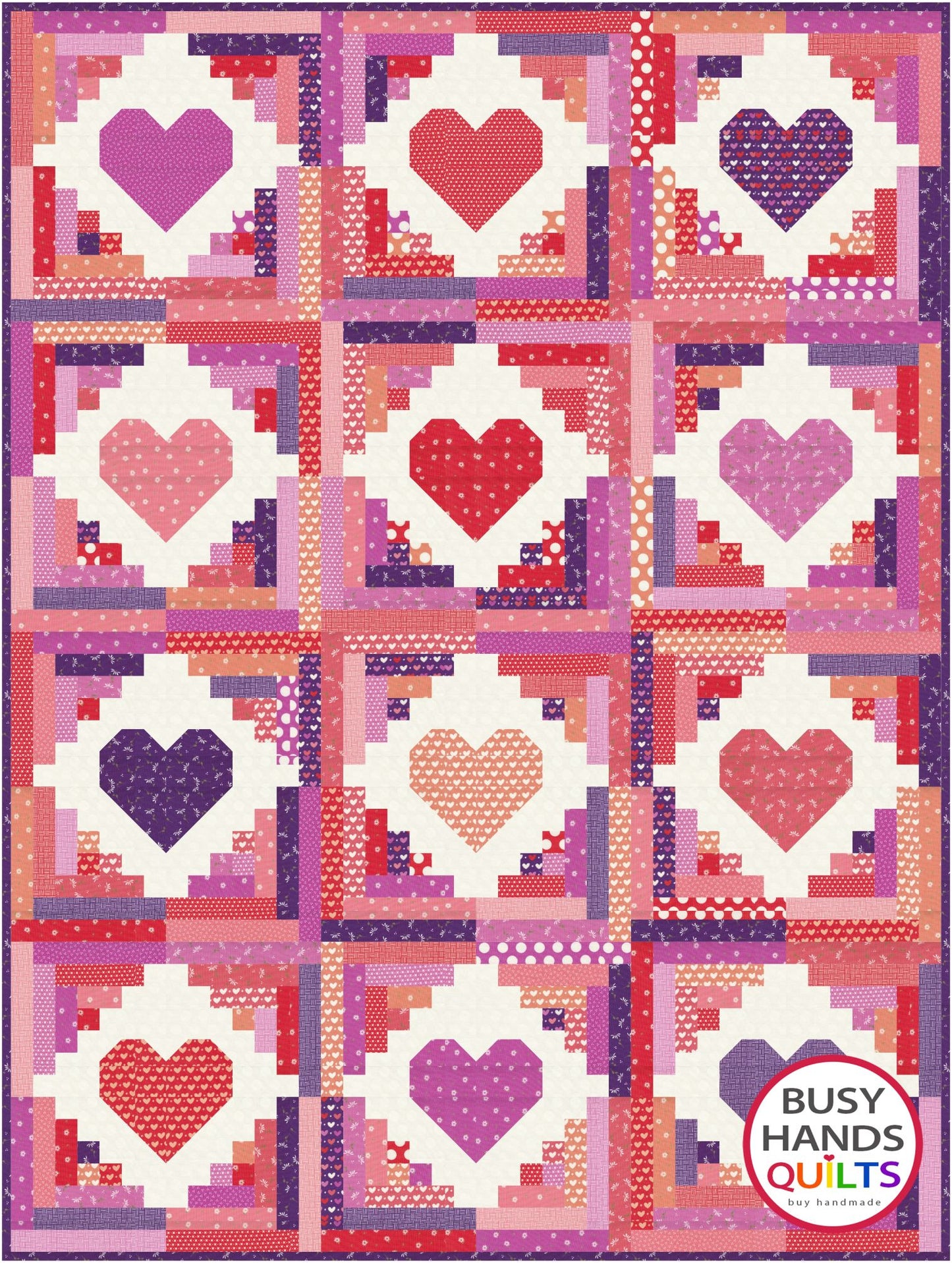 Quilty Cabins Quilt Pattern PRINTED