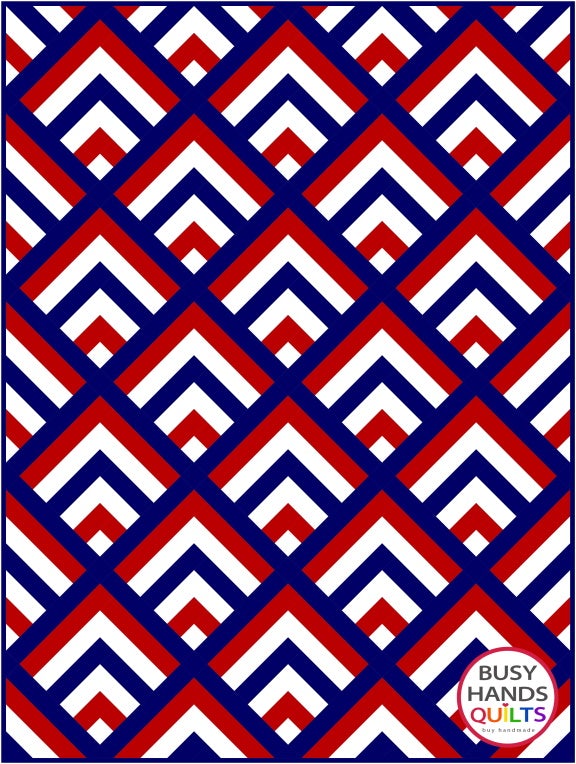 Waterfall II Quilt Pattern PRINTED Busy Hands Quilts {$price}