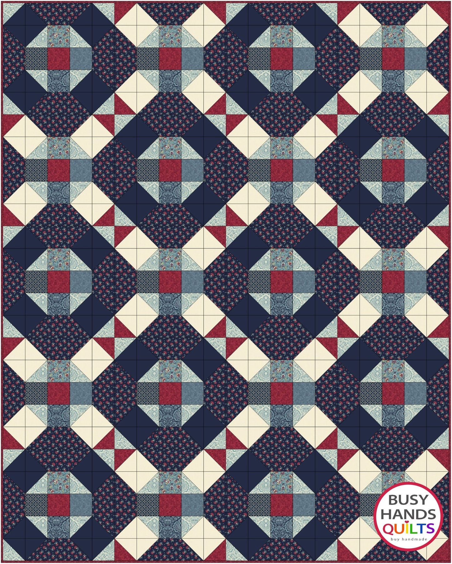Nantucket Quilt Pattern PDF DOWNLOAD Busy Hands Quilts $12.99