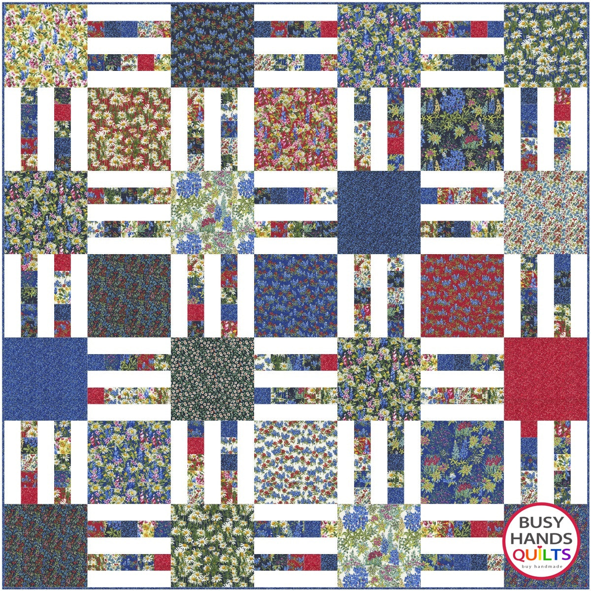 Picket Fence Quilt Pattern PRINTED Busy Hands Quilts {$price}