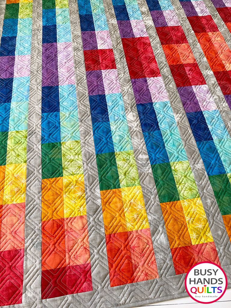 Rainbow Burst Quilt Pattern PDF DOWNLOAD Busy Hands Quilts $12.99