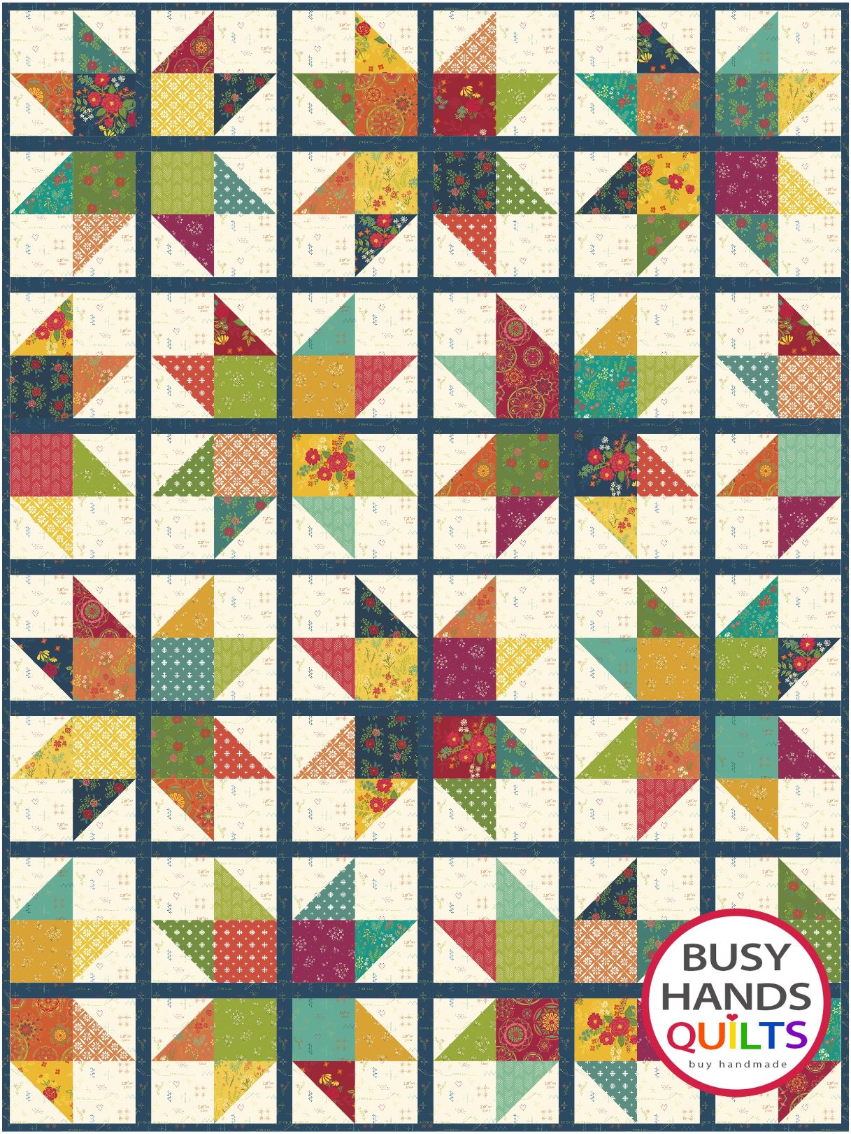 Through My Window Quilt Pattern PRINTED Busy Hands Quilts {$price}