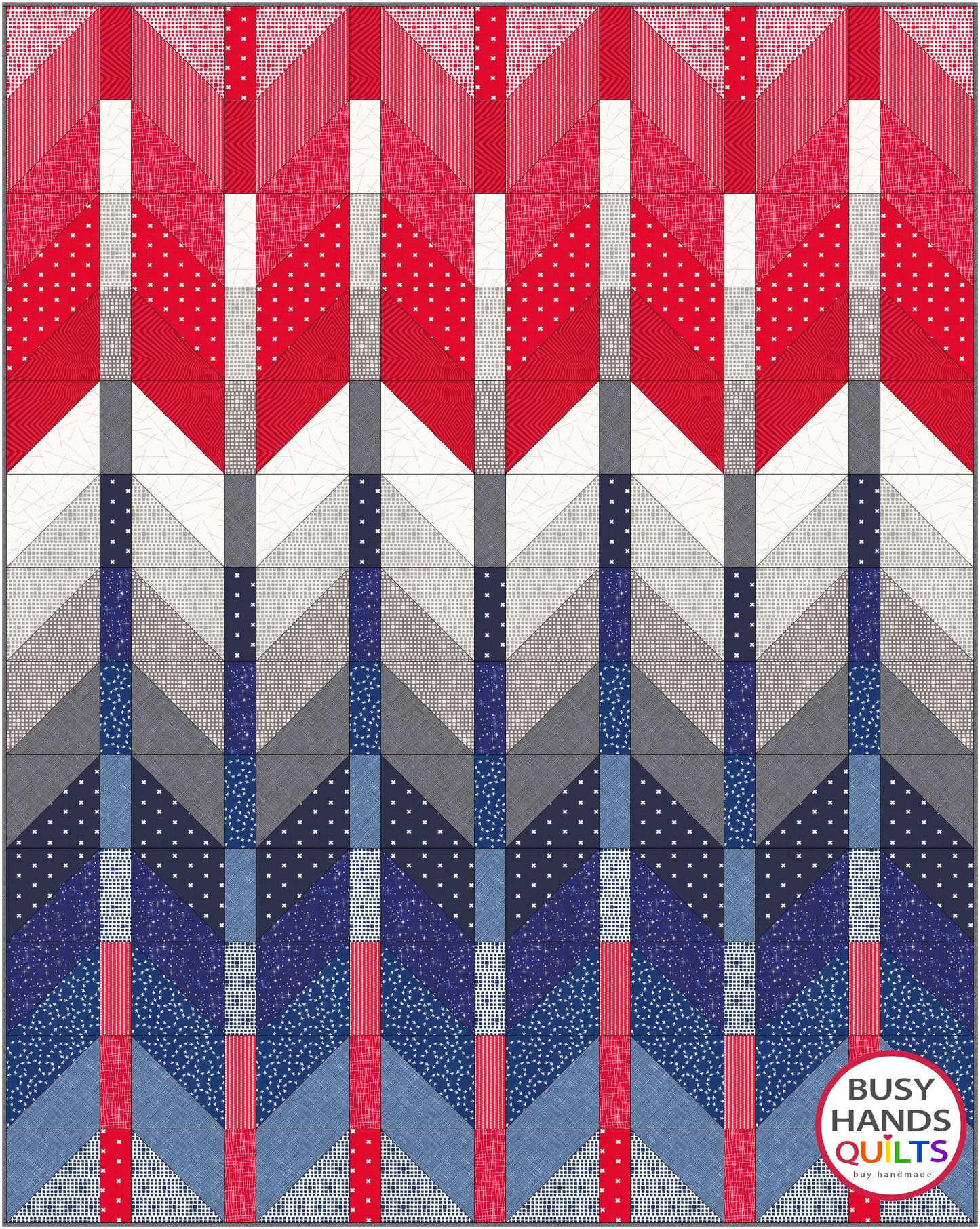 Ombre Mountains Quilt Pattern PDF DOWNLOAD Busy Hands Quilts $12.99