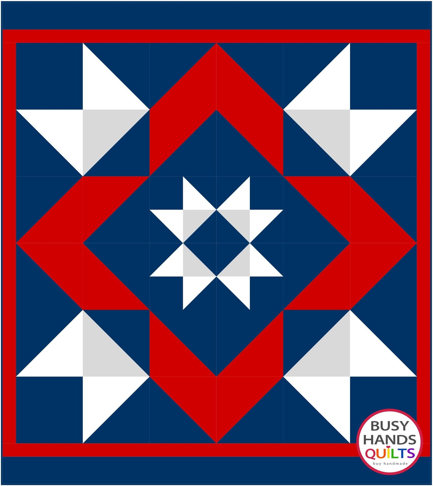 Giant Star Quilt Pattern PDF DOWNLOAD Busy Hands Quilts $12.99