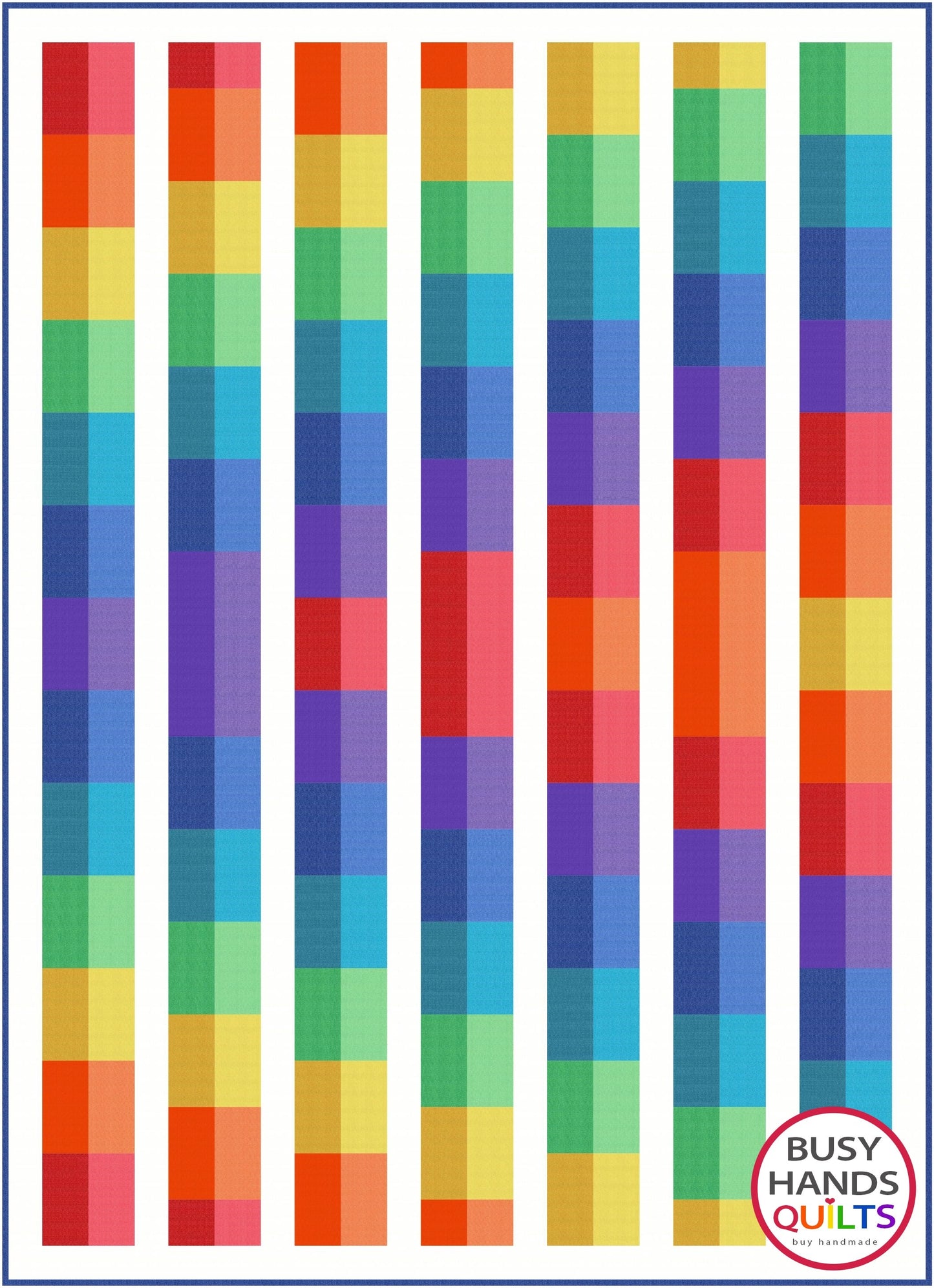 Rainbow Burst Quilt Pattern PDF DOWNLOAD Busy Hands Quilts $12.99