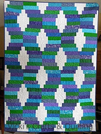 Jelly Roll Waves Quilt Pattern PDF DOWNLOAD Busy Hands Quilts $12.99