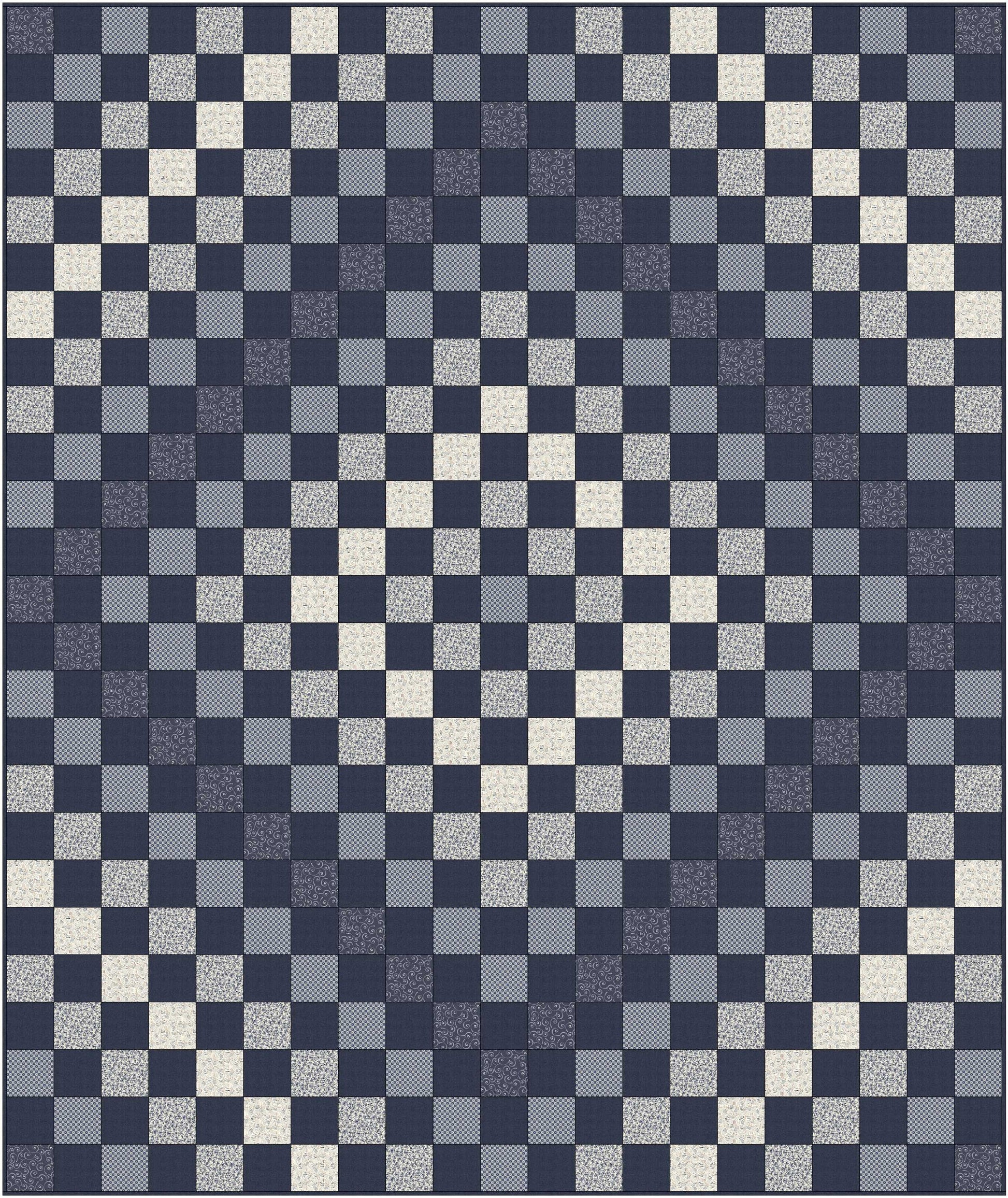 Patchwork Blues Quilt Pattern PDF DOWNLOAD Busy Hands Quilts $12.99