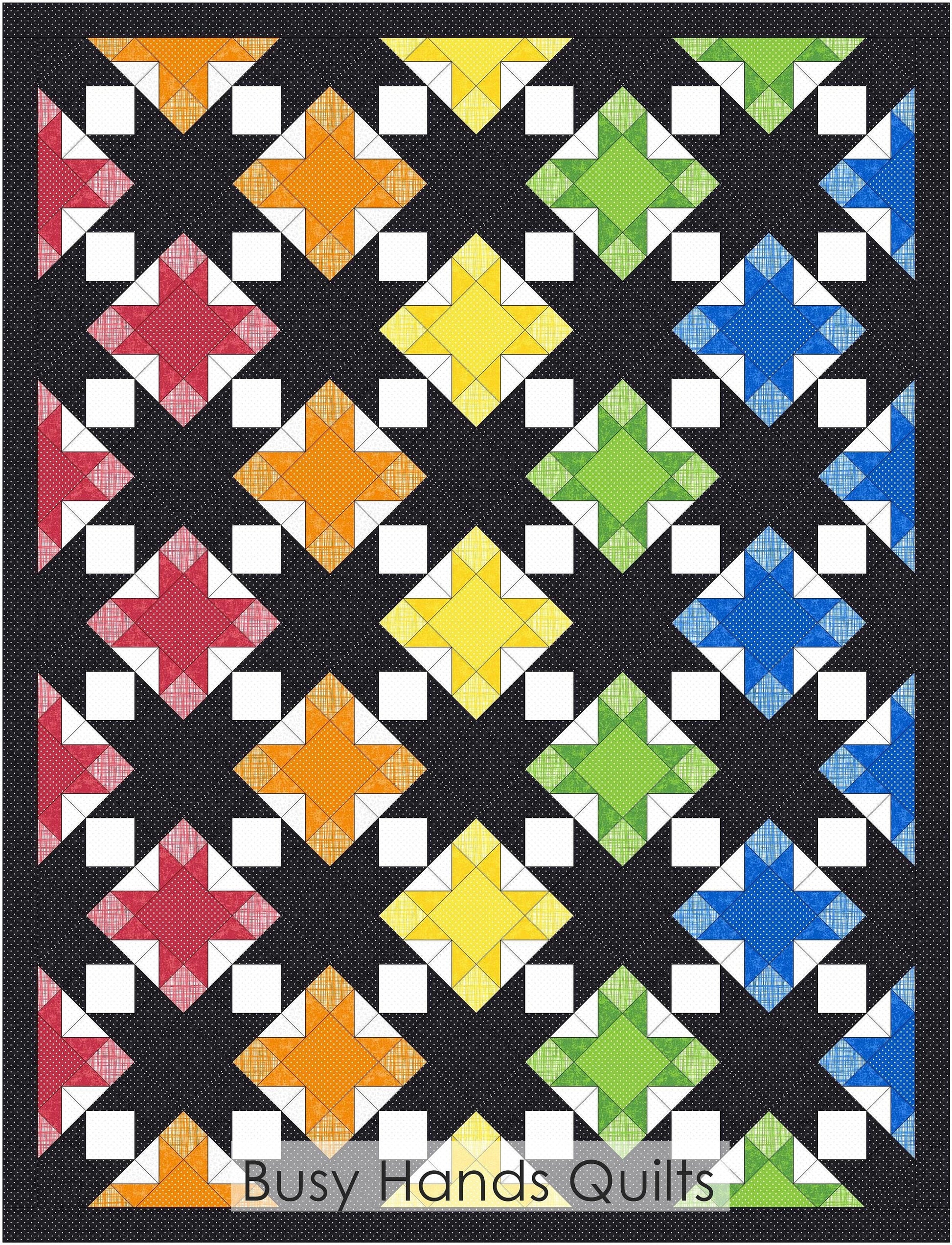 Night Sky Quilt Pattern PDF DOWNLOAD Busy Hands Quilts $12.99