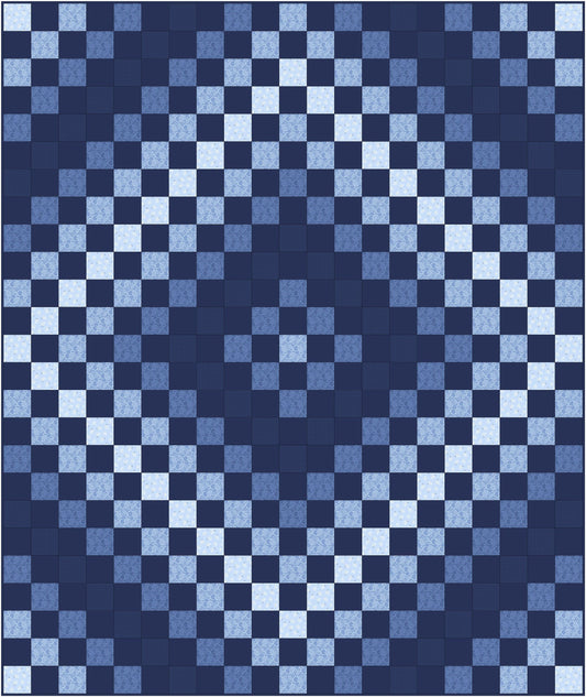 Patchwork Blues Quilt Pattern PDF DOWNLOAD Busy Hands Quilts $12.99