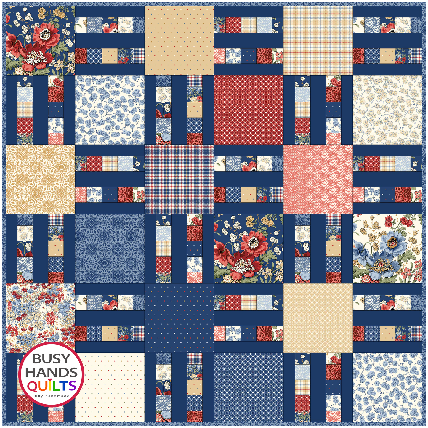 Mini Picket Fence Quilt Pattern PDF DOWNLOAD Busy Hands Quilts $12.99