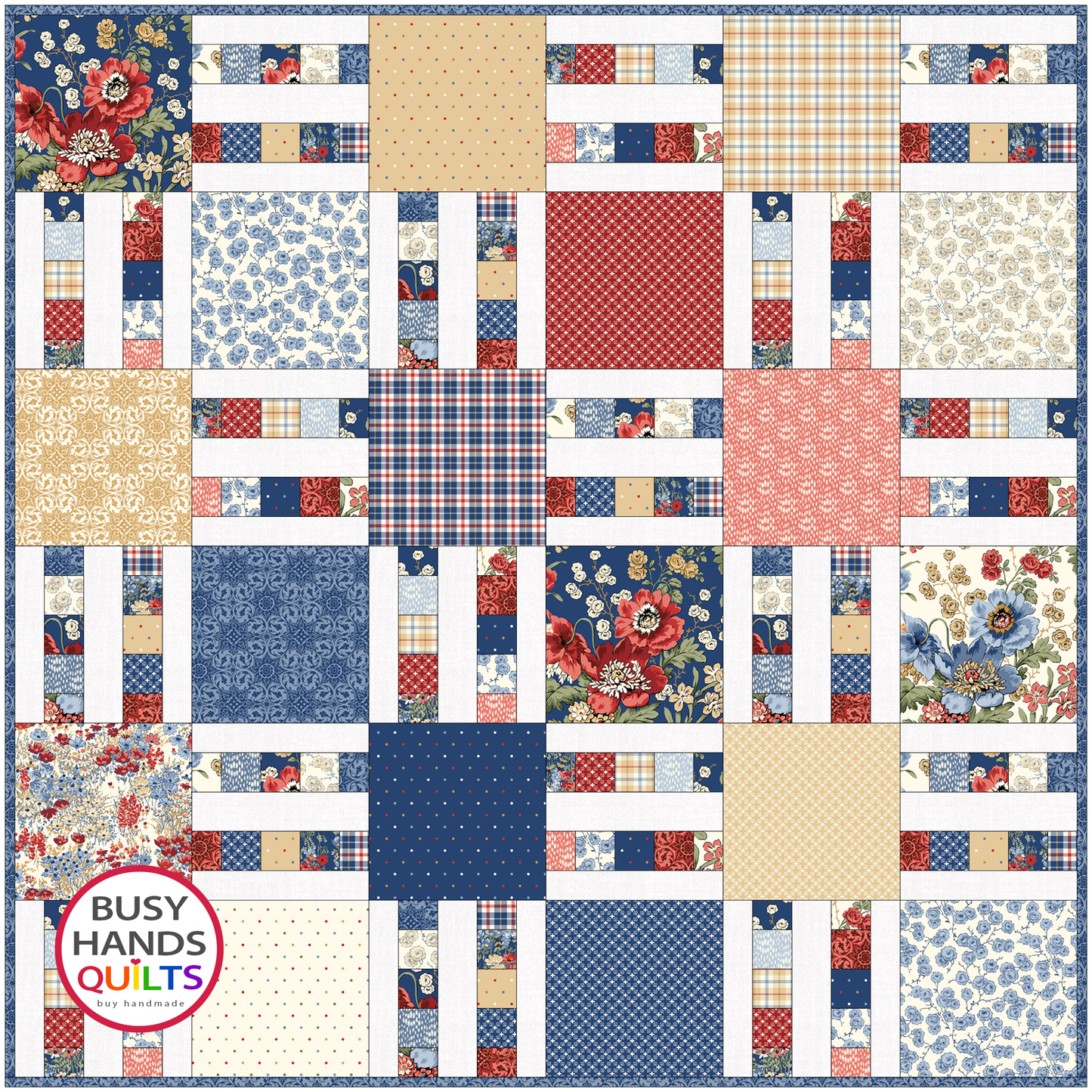 Mini Picket Fence Quilt Pattern PDF DOWNLOAD Busy Hands Quilts $12.99