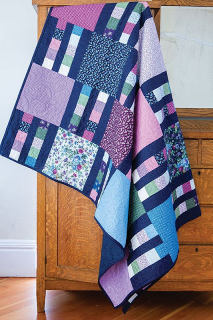 Picket Fence Throw Quilt Kit in Violeta!