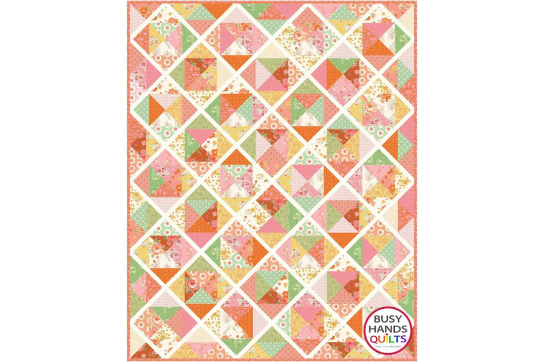 Sweetness Quilt in Peach Cobbler by Riley Blake Designs!