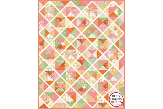 Sweetness Quilt in Peach Cobbler by Riley Blake Designs!