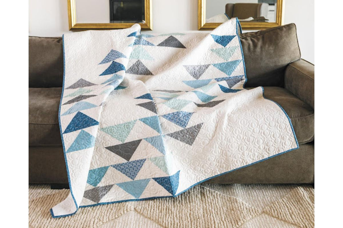 Formation Throw Quilt Kit in Tranquil Blume!