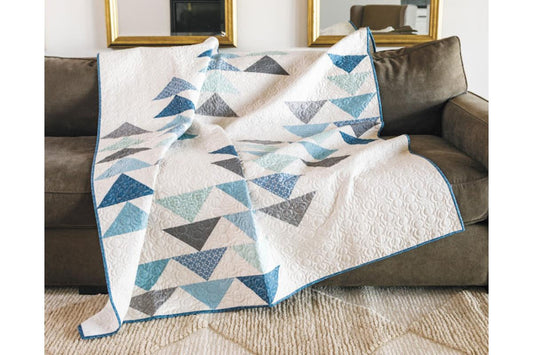 Formation Throw Quilt Kit in Tranquil Blume!