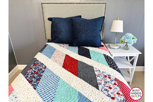 Journey Throw Quilt in Star Spangled Beauty!