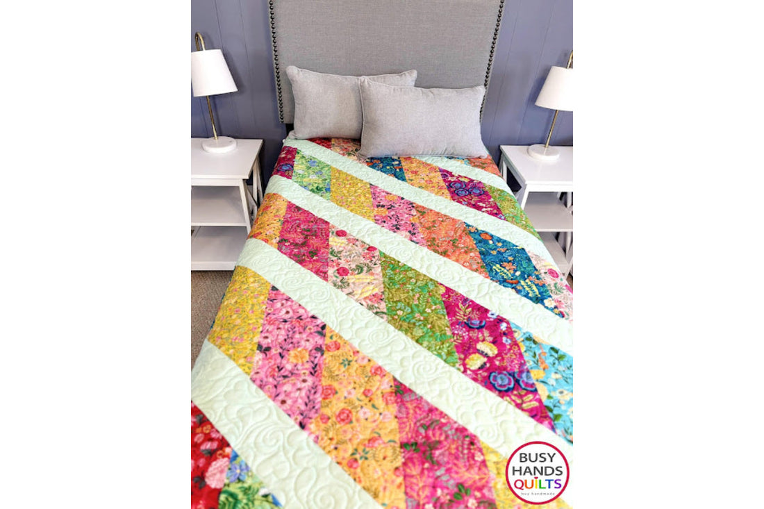 Journey Quilt Pattern - a Throw Quilt in Faraway Florals!