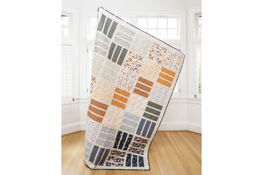 Nautical News Throw Quilt Kit in Swallowtail Grove!