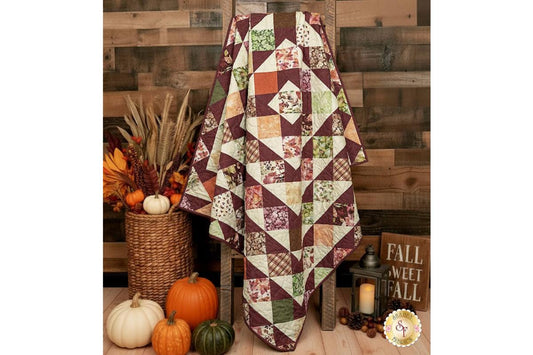 Skip to My Lou Throw Quilt Kit in Rustle!