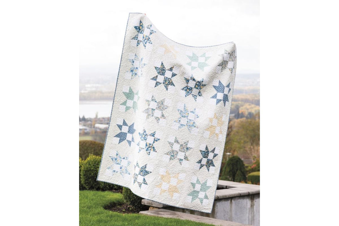 Jacks Large Throw Quilt Kit in Tranquil Blume!