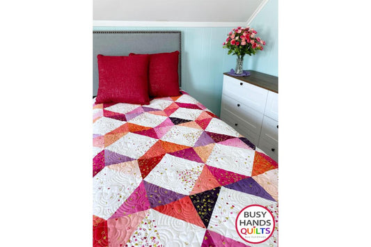 Windblown Quilt Pattern - a Modern Wave Sewn Up in I ♥ Ombre!