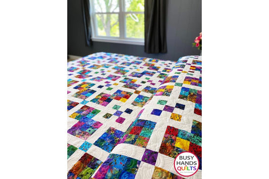 Grid Pop King Size Quilt in Venice!