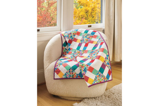 Bountiful Baby Quilt Kit in Bright Blossoms!