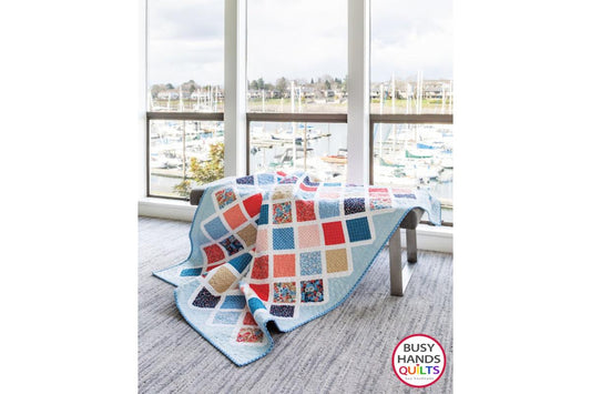 Make it Scrappy in Cottage Cove Throw Quilt Kit!