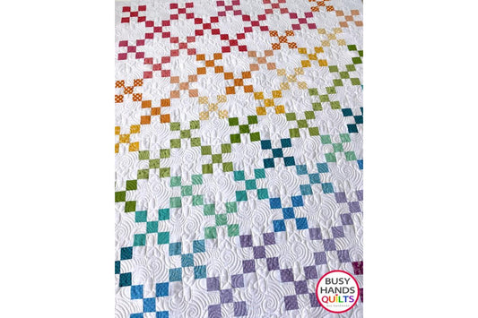 Primrose Throw Quilt in a Rainbow of Kimberbell Basics!