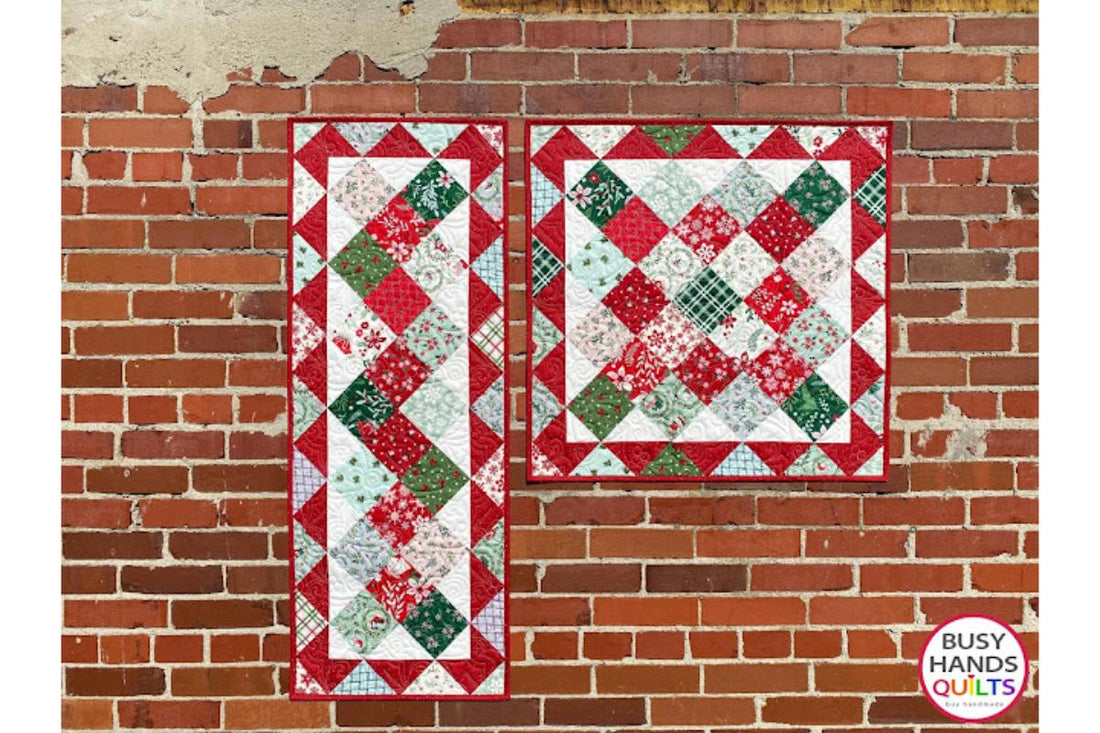 New Quilt Pattern - Jolie Quilts in Mistletoe and Holly Fabric!