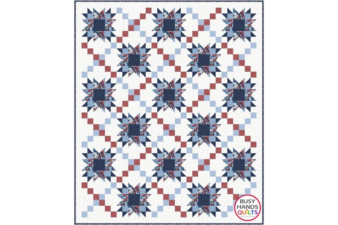 Shooting Stars Quilt in Cottage Cove by Connecting Threads!