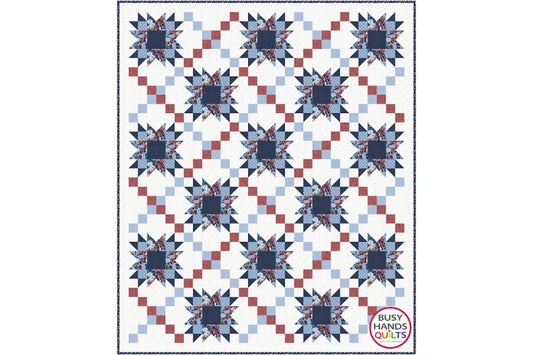Shooting Stars Quilt in Cottage Cove by Connecting Threads!