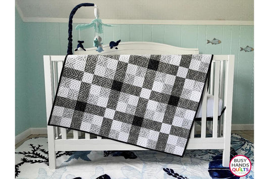 Crisscross Baby Quilt in Dewdrop!