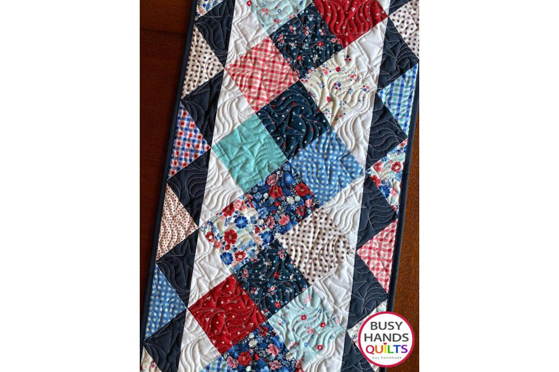 Jolie Quilted Table Runner in Star Spangled Beauty!