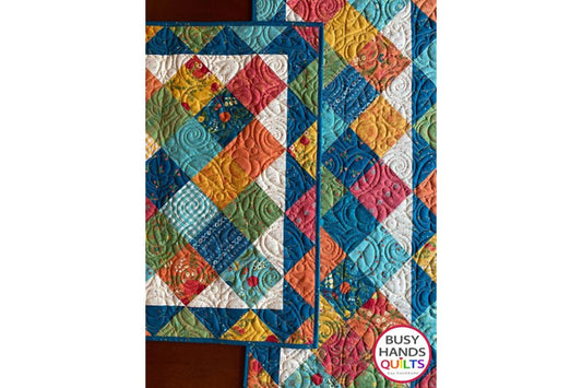 New Quilt Pattern - Jolie Quilted Runner and Wall Hanging Quilts in First Blooms!