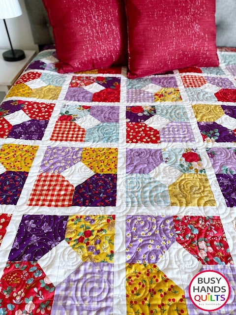 Cottage Love Quilt Pattern - a Throw in Sweet Picnic!