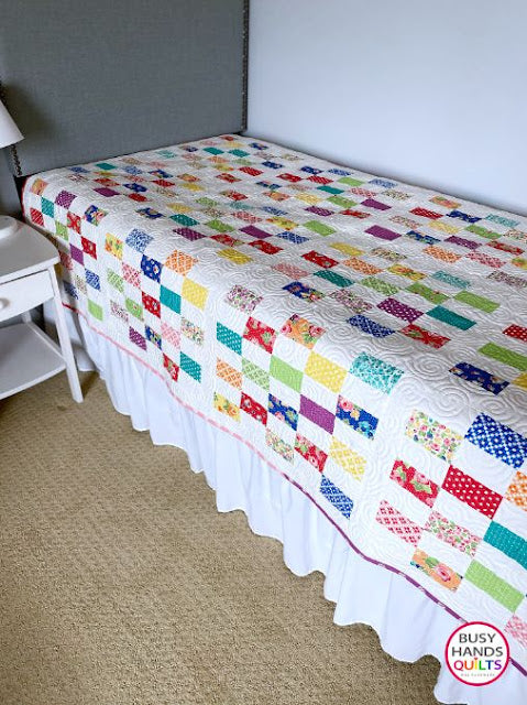 Gridwork Quilt - the Love Lily One in the Throw Size!