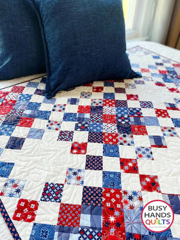 Picnic Plaid Baby or Wall Hanging Quilt in Picadilly