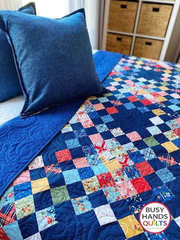 The Picnic Plaid Quilt in Forget Me Not + Preorder a Quilt Kit