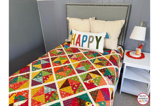 Sunshine Throw Quilt in Autumn Afternoon!