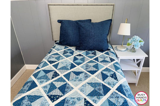 Sunshine Throw Quilt in Perfect Union by Laundry Basket Quilts!