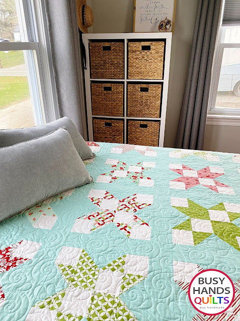 Jacks Throw Quilt in Hello Darling by Bonnie and Camille