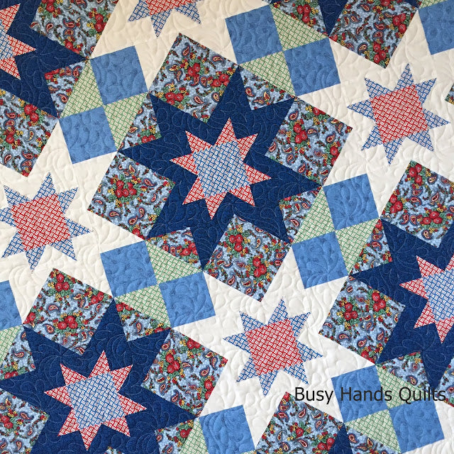 Adeline in Country Fair - a New Quilt Pattern in 4 Sizes + Quilty Sales!