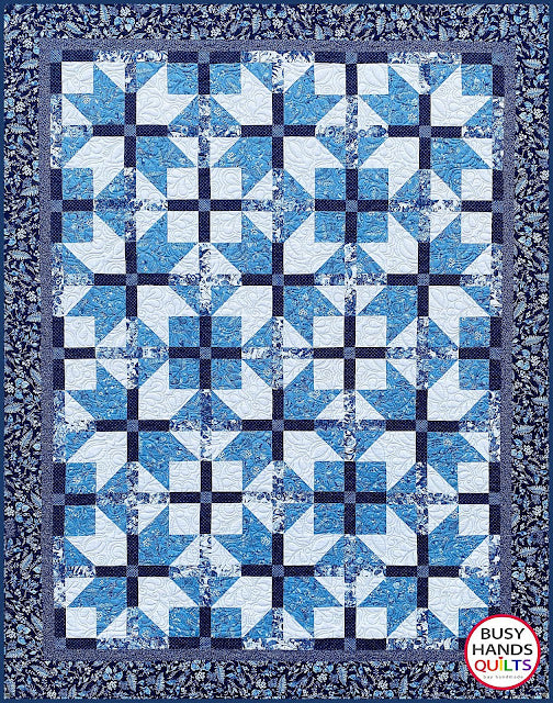Mariposa Twin Quilt in Botanical Blue!