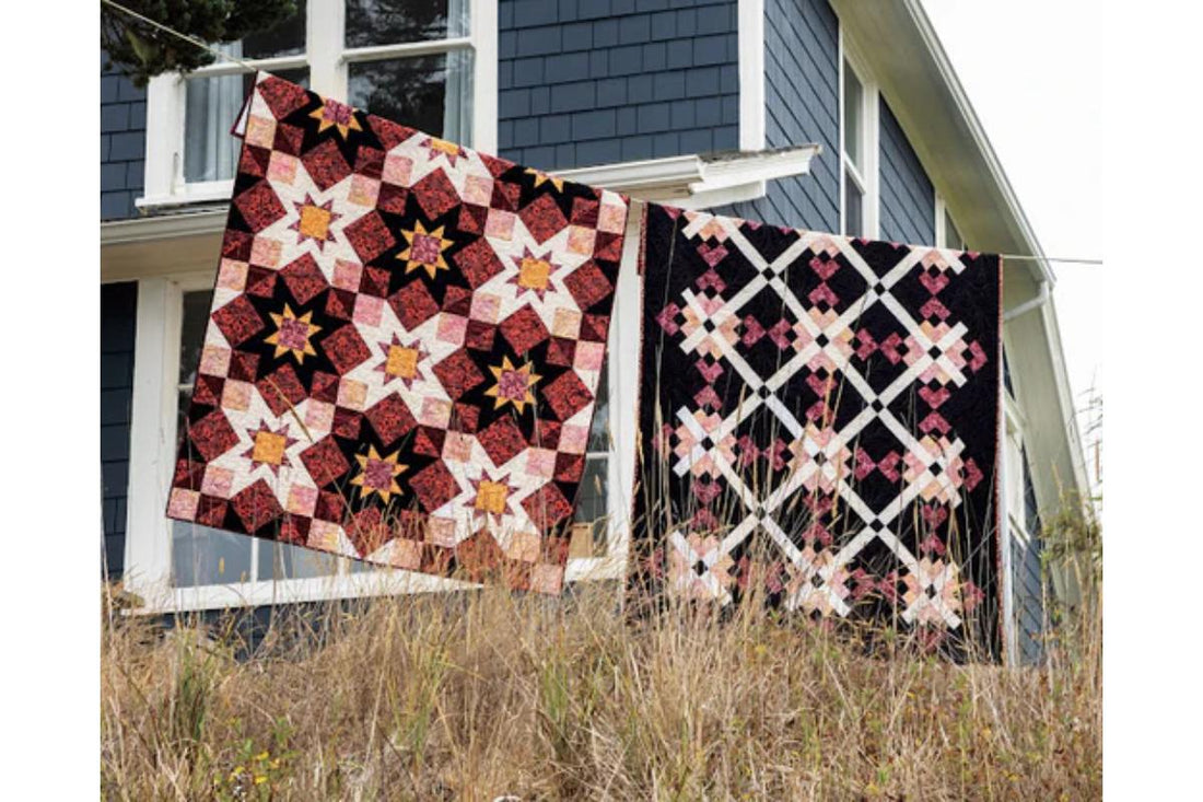 Adeline Quilt Kits in Autumn Sunset Batiks