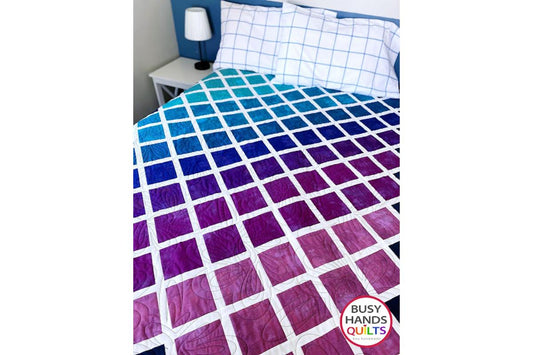 Gradient Quilt Pattern - a Throw in Moda Grunge