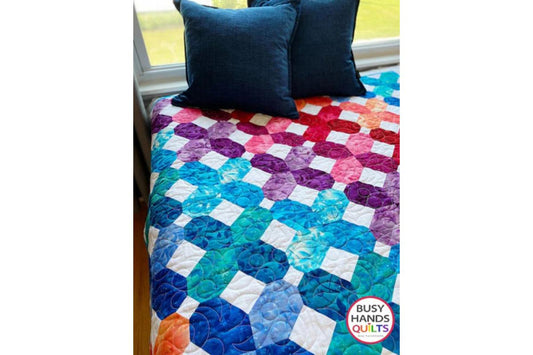 Glimmer Throw Quilt in Botanicals!