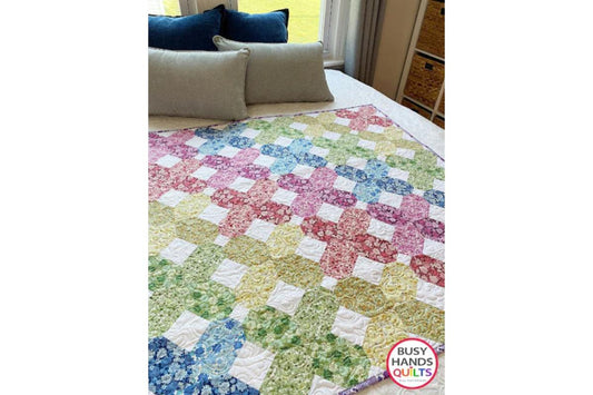 Glimmer Baby Quilt in Garden Delights!