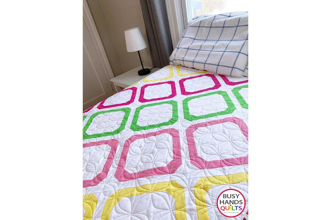 Gemstones Baby Quilt in Kona Solids